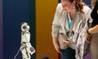 NAO, the humanoid robot, is on display at Media Park in Cologne, Germany, on September 18,...