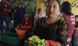 The winner of the female category of the Nopal Desespinado y Picado de Nopal Contest in Sa...