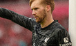 Liverpool's Caoimhin Kelleher during the Premier League match between Liverpool and Bourne...