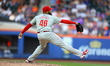Philadelphia Phillies relief pitcher Jose Alvarado #46 throws during the seventh inning of...