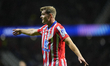 Alexander Sorloth centre-forward of Atletico de Madrid and Norway reacts during the UEFA C...