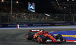 Carlos Sainz of Spain drives the Scuderia Ferrari SF-24 during the F1 Grand Prix of Singap...