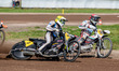 Henri Ahlbom (97) of Finland in Yellow rides outside Andrew Appleton (141) of Great Britai...