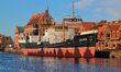Gdansk, Poland 17th, April 2016 people enjoy sunny spring weather walking along Gdansk Old...