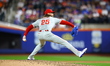 Philadelphia Phillies relief pitcher Matt Strahm #25 throws during the eighth inning of a...