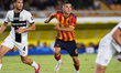 Nikola Krstovic of US Lecce is in action during the Serie A match between Lecce and Parma...