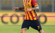 Tete Morente of US Lecce is in action during the Serie A match between Lecce and Parma in...