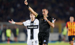 Referee Marco Guida officiates the Serie A match between Lecce and Parma in Lecce, Italy,...