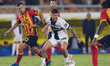 Dennis Man of Parma Calcio is in action during the Serie A match between Lecce and Parma i...