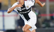 Anas Haj Mohamed of Parma Calcio is in action during the Serie A match between Lecce and P...