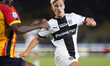Pontus Almqvist of Parma Calcio is in action during the Serie A match between Lecce and Pa...