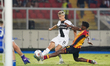 Pontus Almqvist of Parma Calcio is in action during the Serie A match between Lecce and Pa...