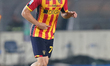Balthazar Pierret of Us Lecce is in action during the Serie A match between Lecce and Parm...