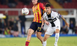 Enrico Delprato of Parma Calcio is in action during the Serie A match between Lecce and Pa...