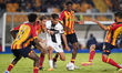 Anas Haj Mohamed of Parma Calcio is in action during the Serie A match between Lecce and P...