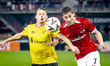 Elfsborg midfielder Simon Hedlund and AZ Alkmaar forward Ruben van Bommel during the match...