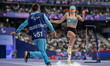 Rosario Trinidad Coppola Molina of Team Argentina competes in the Women's Long Jump - T11...