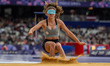 Rosario Trinidad Coppola Molina of Team Argentina competes in the Women's Long Jump - T11...