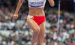 Alba Garcia Falagan of Team Spain competes in the Women's Long Jump - T11 Final on day two...