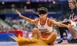 Alba Garcia Falagan of Team Spain competes in the Women's Long Jump - T11 Final on day two...
