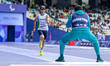 Asila Mirzayorova of Team Uzbekistan competes in the Women's Long Jump - T11 Final on day...
