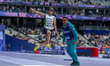 Asila Mirzayorova of Team Uzbekistan competes in the Women's Long Jump - T11 Final on day...