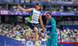 Asila Mirzayorova of Team Uzbekistan competes in the Women's Long Jump - T11 Final on day...
