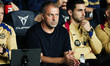 Hansi Flick coaches FC Barcelona during the La Liga EA Sports match between FC Barcelona a...