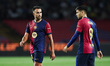 Pedri of FC Barcelona and Eric Garcia of FC Barcelona during the La Liga EA Sports match b...