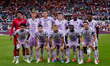 Line up of Udinese Calcio during the Serie A Enilive match between AS Roma and Udinese Cal...