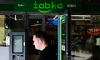 Zabka logo is seen on the store in Krakow, Poland on September 26, 2024. 