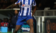 Roshaun Mathurin of Hartlepool United is in action during the Vanarama National League mat...