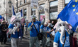 LONDON, UNITED KINGDOM - SEPTEMBER 28, 2024: Thousands of pro-EU demonstrators march in ce...