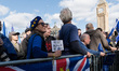 LONDON, UNITED KINGDOM - SEPTEMBER 28, 2024: Thousands of pro-EU demonstrators take part i...