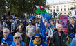 LONDON, UNITED KINGDOM - SEPTEMBER 28, 2024: Thousands of pro-EU demonstrators take part i...