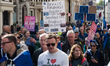 LONDON, UNITED KINGDOM - SEPTEMBER 28, 2024: Thousands of pro-EU demonstrators march in ce...