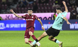 CFR Cluj plays against UTA Arad in the Romanian Superliga at Dr. Constantin Radulescu Stad...