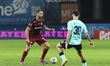 CFR Cluj plays against UTA Arad in the Romanian Superliga at Dr. Constantin Radulescu Stad...