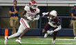 Arkansas Razorbacks wide receiver Andrew Armstrong #2 runs the ball against Texas A&M duri...