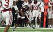 Texas A&M Aggies wide receiver Cyrus Allen #6 catches the ball against the Arkansas Razorb...