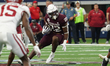 Texas A&M Aggies running back EJ Smith #22 runs the ball against the Arkansas Razorbacks d...