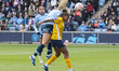 Jill Roord #10 of Manchester City W.F.C. heads the ball during the Barclays FA Women's Sup...