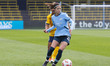 Yui Hasegawa #25 of Manchester City W.F.C. is in action during the Barclays FA Women's Sup...