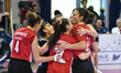 Olympiacos Athens celebrates the team's International Trophy ''Una squadra per un sorriso'...