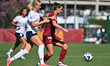 Matilde Lundorf of Napoli Femminile and Evelyne Viens of A.S. Roma Femminile are in action...