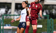 Virginia Di Giammarino of Napoli Femminile and Benedetta Glionna of A.S. Roma Femminile ar...