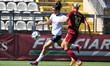 Ginevra Moretti of Napoli Femminile and Verena Hanshaw of A.S. Roma Femminile are in actio...