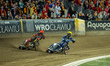 Jakub Krawczyk and Bartosz Banbor participate in a PGE Speedway Ekstraliga game between Sp...