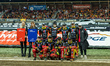 The Sparta Team participates in a PGE Speedway Ekstraliga game between Sparta Wroclaw and...