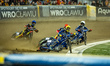 Dominik Kubera participates in a PGE Speedway Ekstraliga game between Sparta Wroclaw and M...